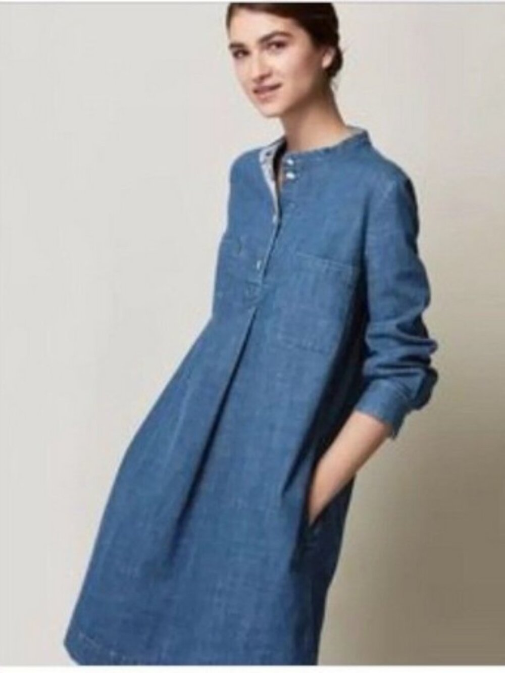 TOAST UK Ordinary Attire Studio (OAS) Denim Dress CFCS, UK14 (US12), indigo NWT
